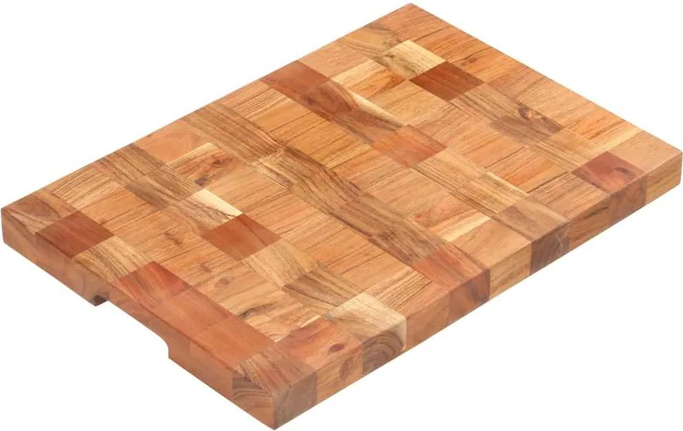 vidaXL Placă de tocat, 50 x 34 x 3,8 cm, lemn masiv de acacia