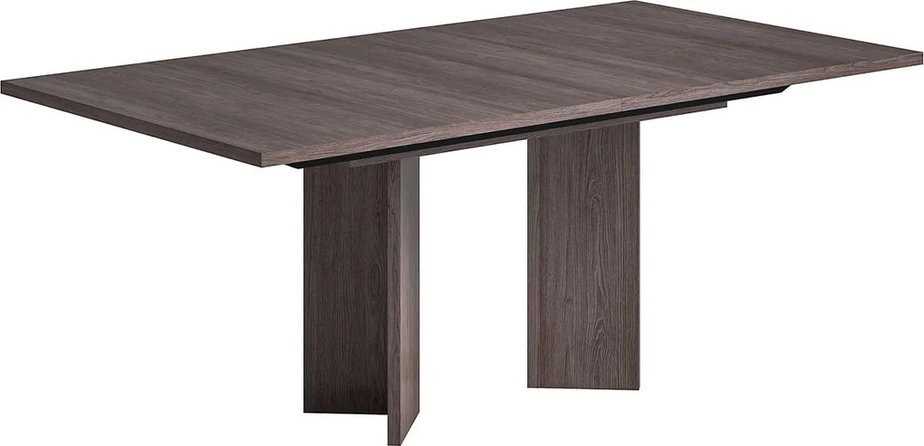 Set lemn masiv masă și scaune Viola - 8 scaune, 180 × 103 × 75 cm + 2 extensii (45 + 45 cm)