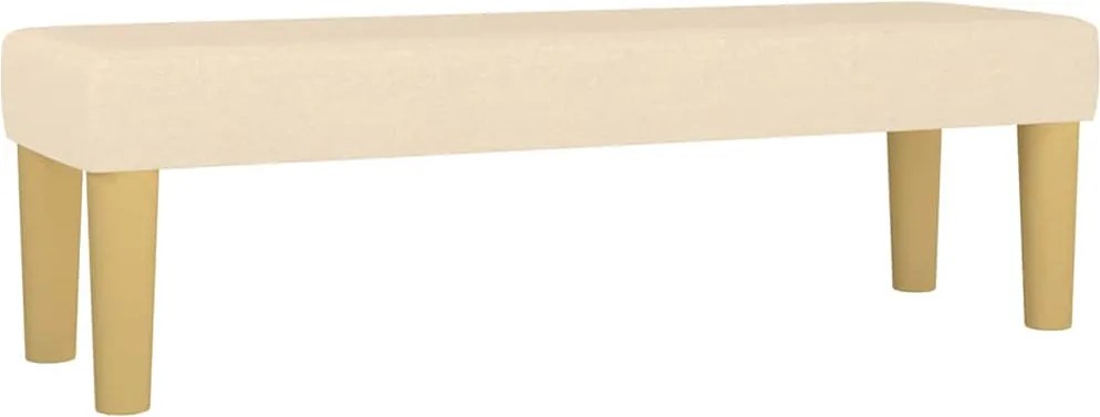 vidaXL Bancă, crem, 100x30x30 cm, textil