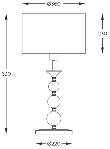 Lampă de masă Zuma Line RLT93163-1GW -REA 1xE27/60W/230V alb