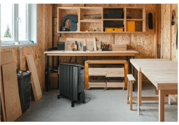 Sencor - Radiator electric pe ulei cu 11 aripioare, 1000/1200/2400 W, 230 V, Wi-Fi, negru