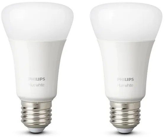 SET 2x bec LED dimabil Philips Hue WHITE E27/9W/230V 2700K