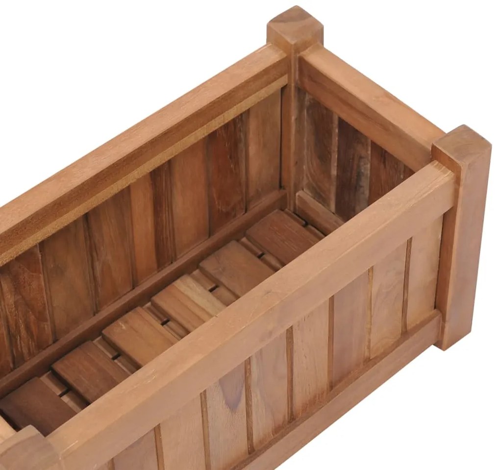 Strat inaltat, 50 x 25 x 25 cm, lemn masiv de tec 50 x 25 x 25 cm, 1, 1