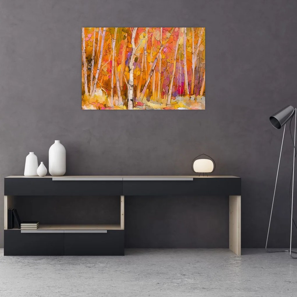 Tablou - Pădurea toamna (90x60 cm)