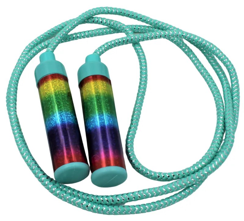 Coardă turcoaz pentru sărituri 210 cm