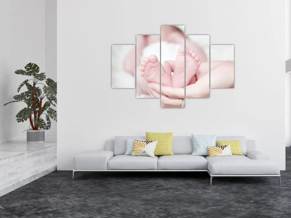 Tablou cu piciorușele de copilaș (150x105 cm)