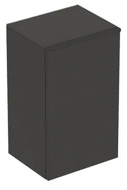 Dulap mediu suspendat Geberit Smyle Square lava gri inchis 1 usa opritor stanga 36 cm