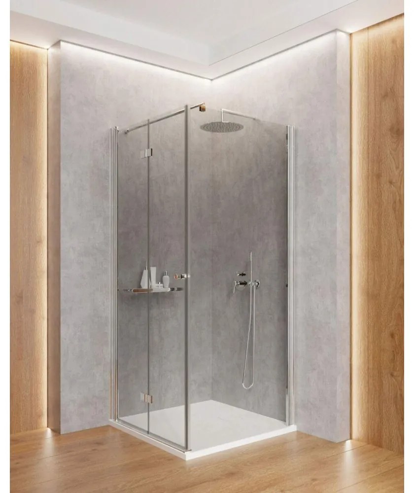 Usa sticla dus rabatabila 90 cm crom Deante Kerria plus 900x2000 mm