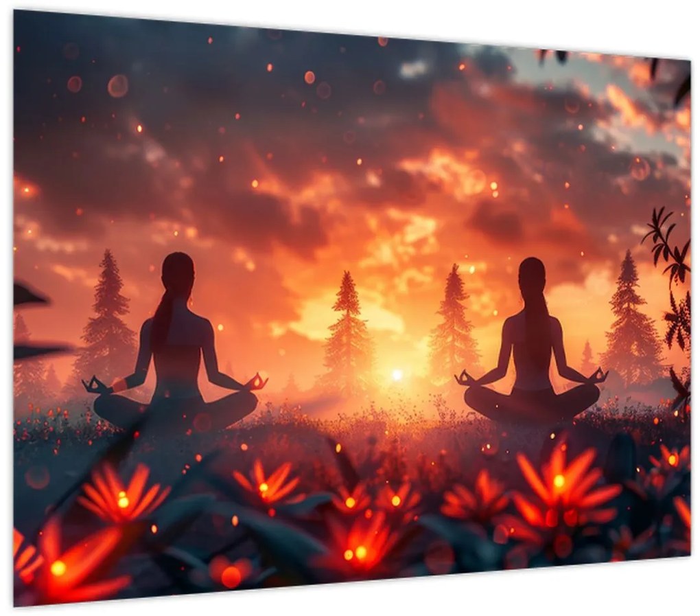 Tablou - Yoga în natură (70x50 cm)