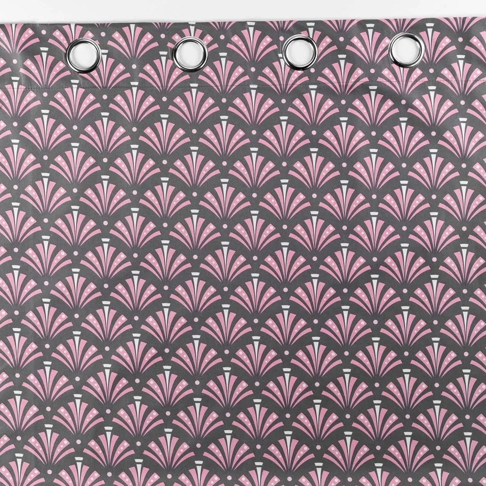 Draperie roz/gri blackout din microfibră 135x260 cm Surya – douceur d'intérieur