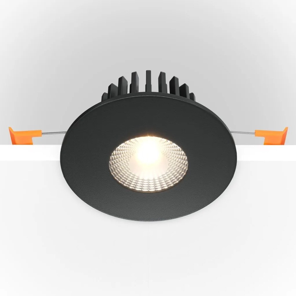 Spot LED incastrabil design tehnic Zen negru