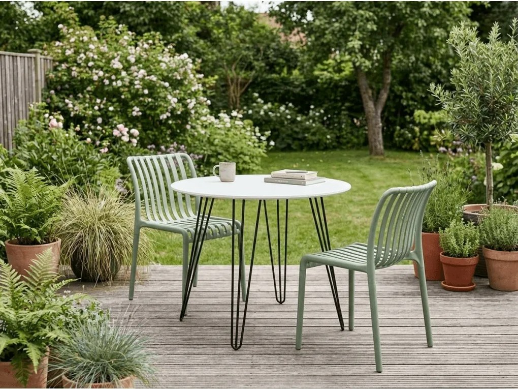 REDUCERE Scaun din plastic TREGO, verde II. calitate