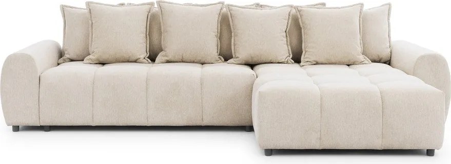 Colțar bej (cu colț pe partea dreaptă/cu șezlong) Albane – Ropez