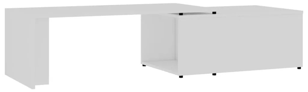 801337 vidaXL Măsuță de cafea, alb, 150 x 50 x 35 cm, PAL