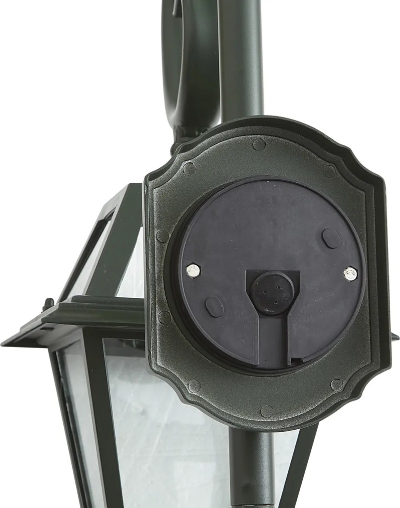 Felinar clasic de perete pentru exterior verde închis IP44 - Berta