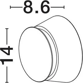 Aplica perete exterior, Protectie IP65, RAY negru