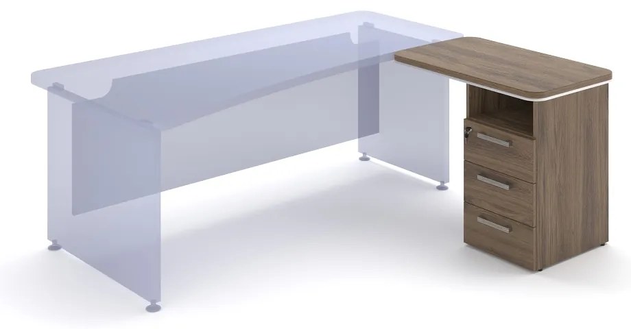 Container andocare TopOffice 90 x 55 cm, dreapta, stejar charleston