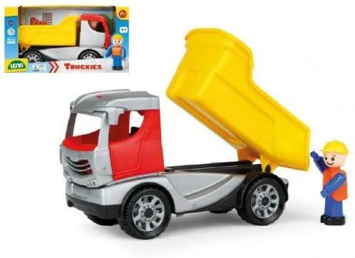 Auto Truckies basculantă din plastic 22cm cu figura în cutie