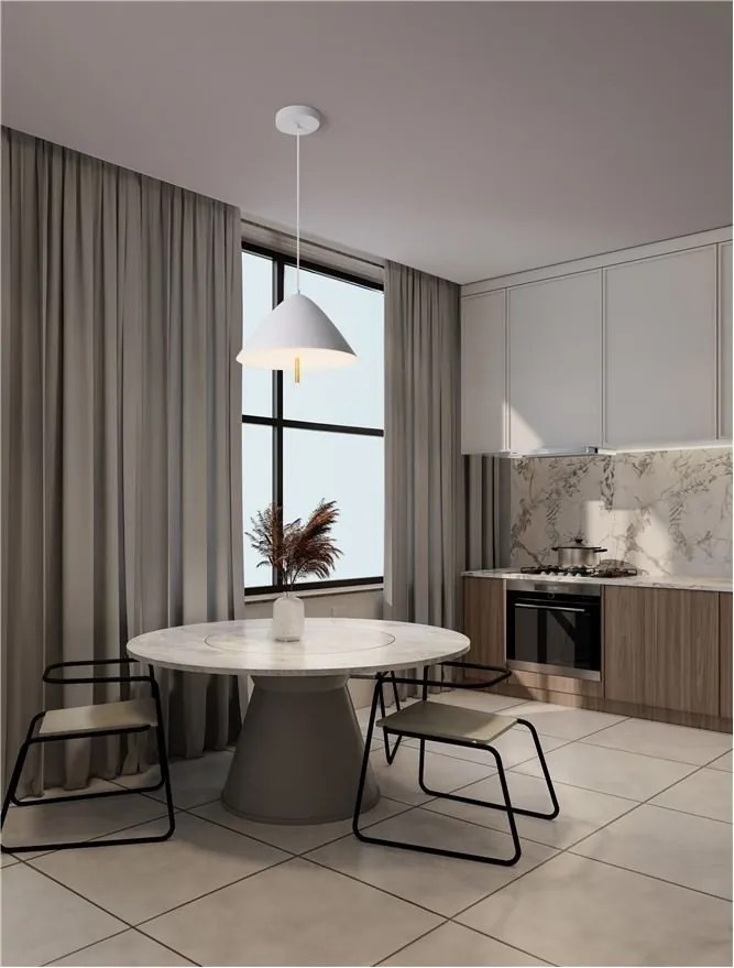 Lustra/Pendul LED design modern OROS alba