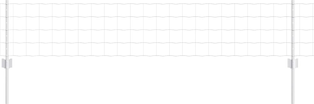 vidaXL Gard cu Stâlp Argintiu 0,4 x 10 m Oțel