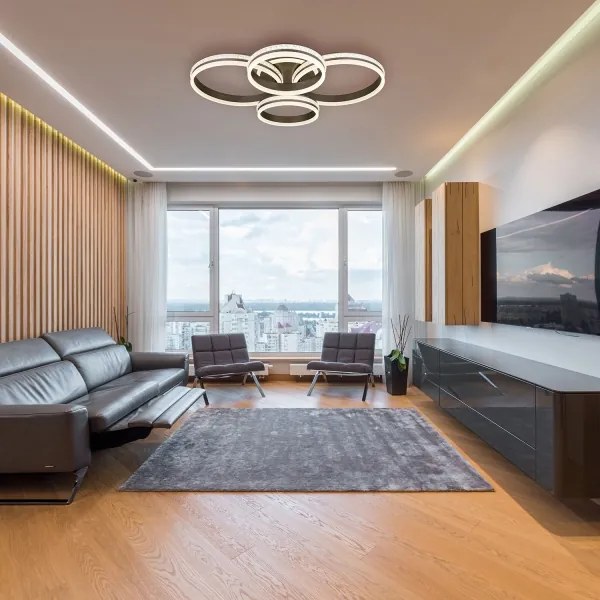 Plafonieră LED dimabilă Globo 67314-90 GROUNI LED/90W/230V + telecomandă