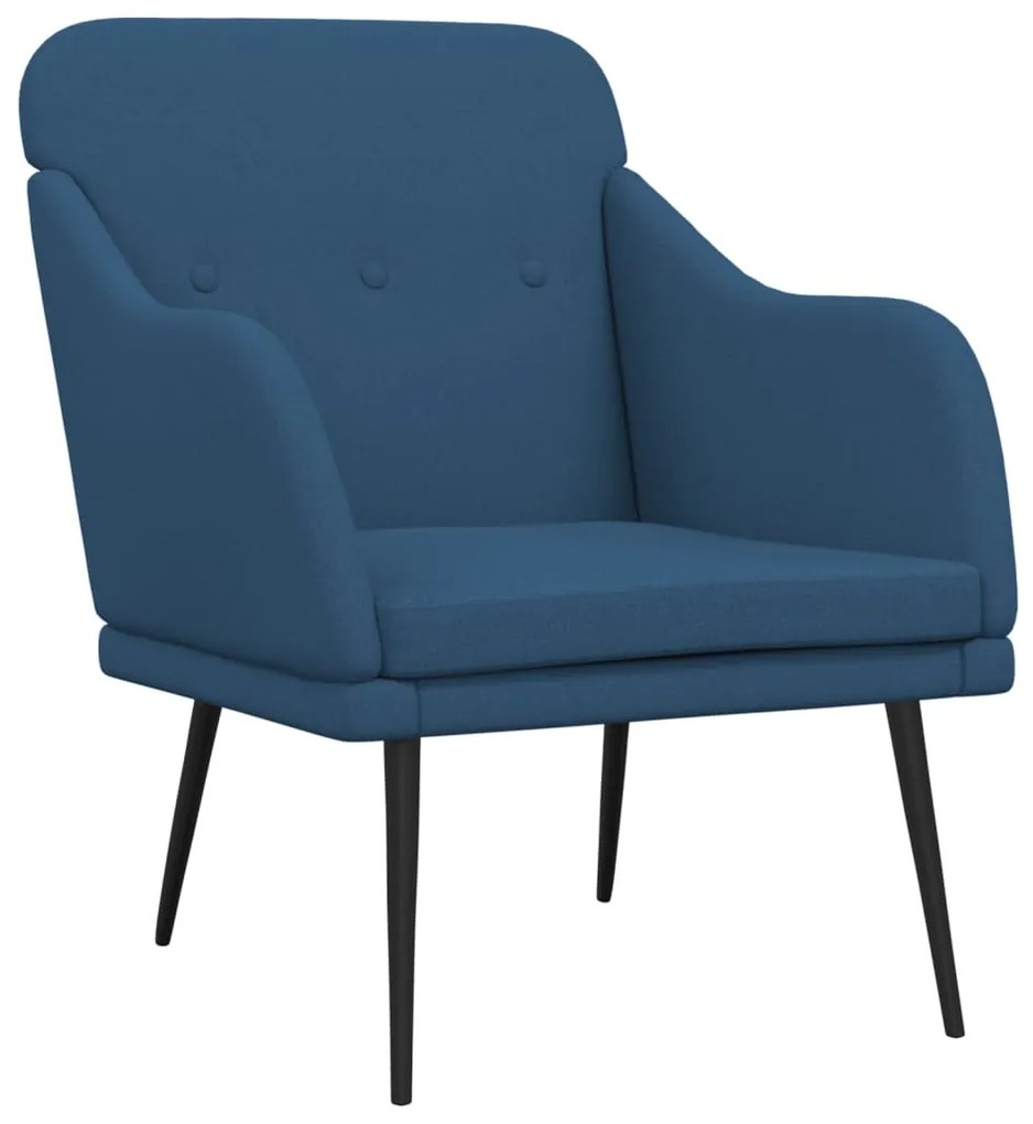 351481 vidaXL Fotoliu, albastru, 63x76x80 cm, textil