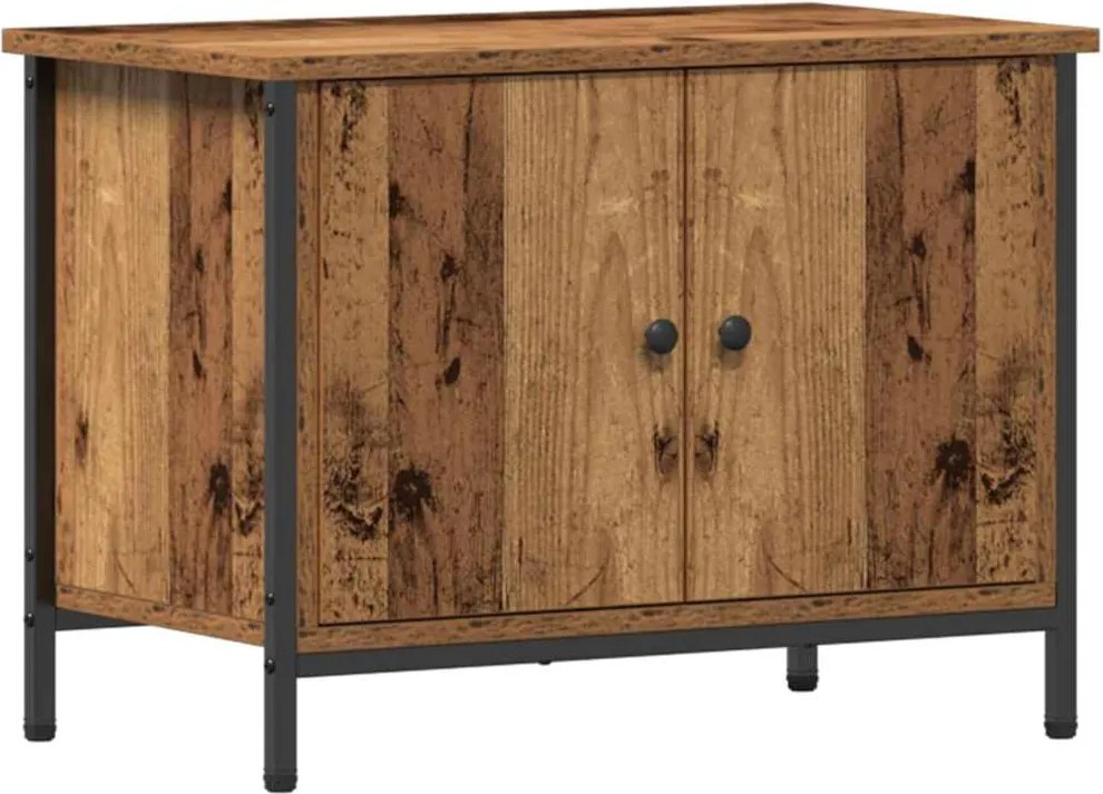 vidaXL Cabinet TV Lemn Vechi 60 x 35 x 45 cm Lemn compozit