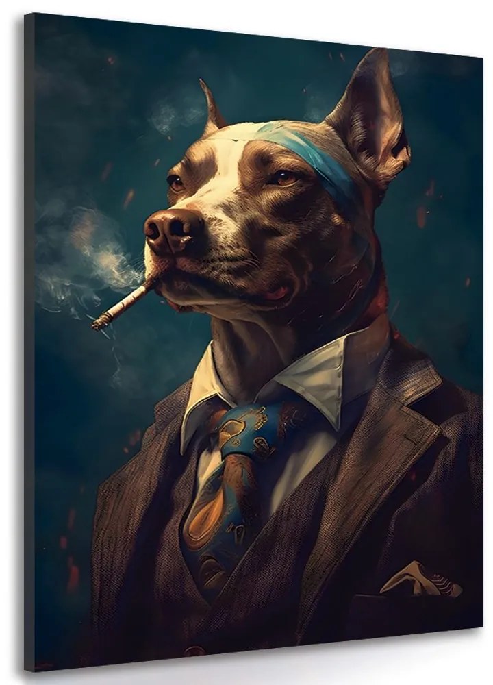 Tablou animal gangster câine