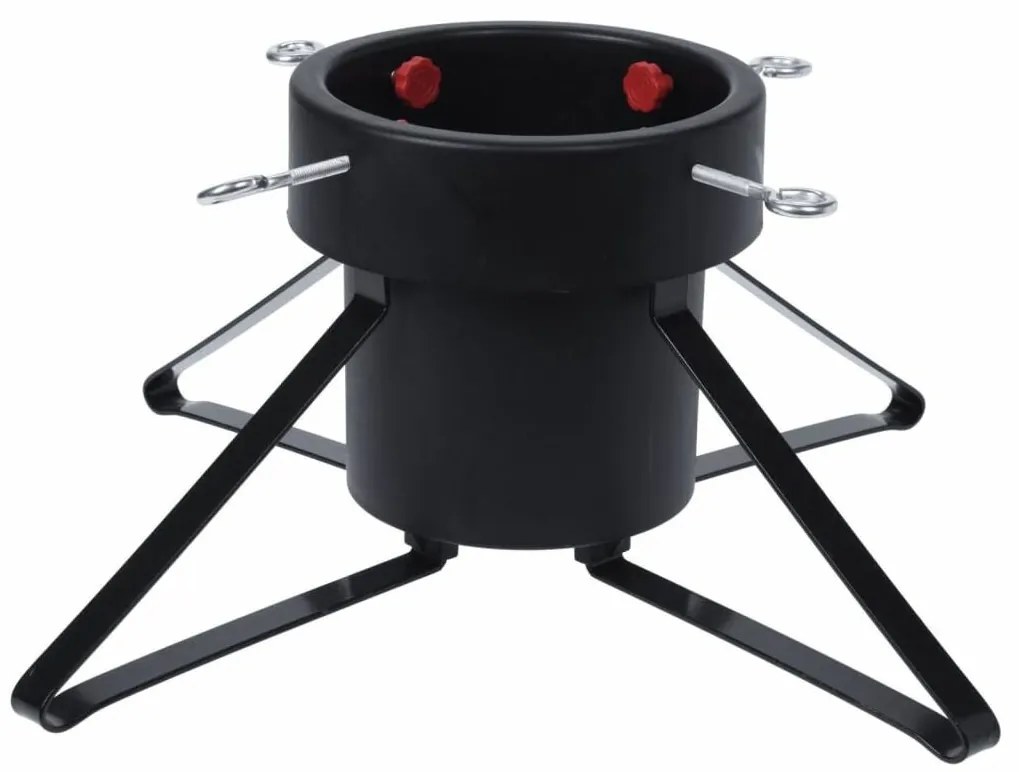 Suport pentru pom de Crăciun Tetragon, negru, 46x46x19cm