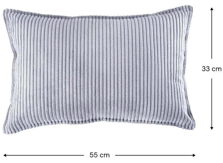 Pernă decorativă pentru copii albastră cu tapițerie din catifea reiată Bolster – Wigiwama