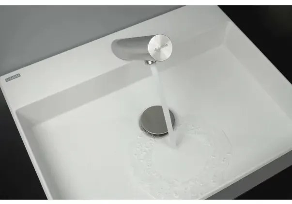 Baterie lavoar cu senzor reglare temperatura si alimentare electrica crom periat Deante Sense