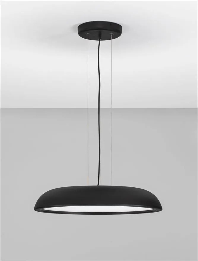 Lustra LED suspendata stil modern FELICIA negru 60cm