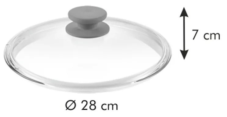 Capac de cuptor Tescoma UNICOVER diam. 28 cm, 28 cm