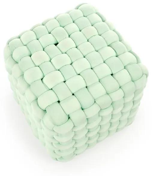 Taburet tapitat Rubik mint - H35 cm