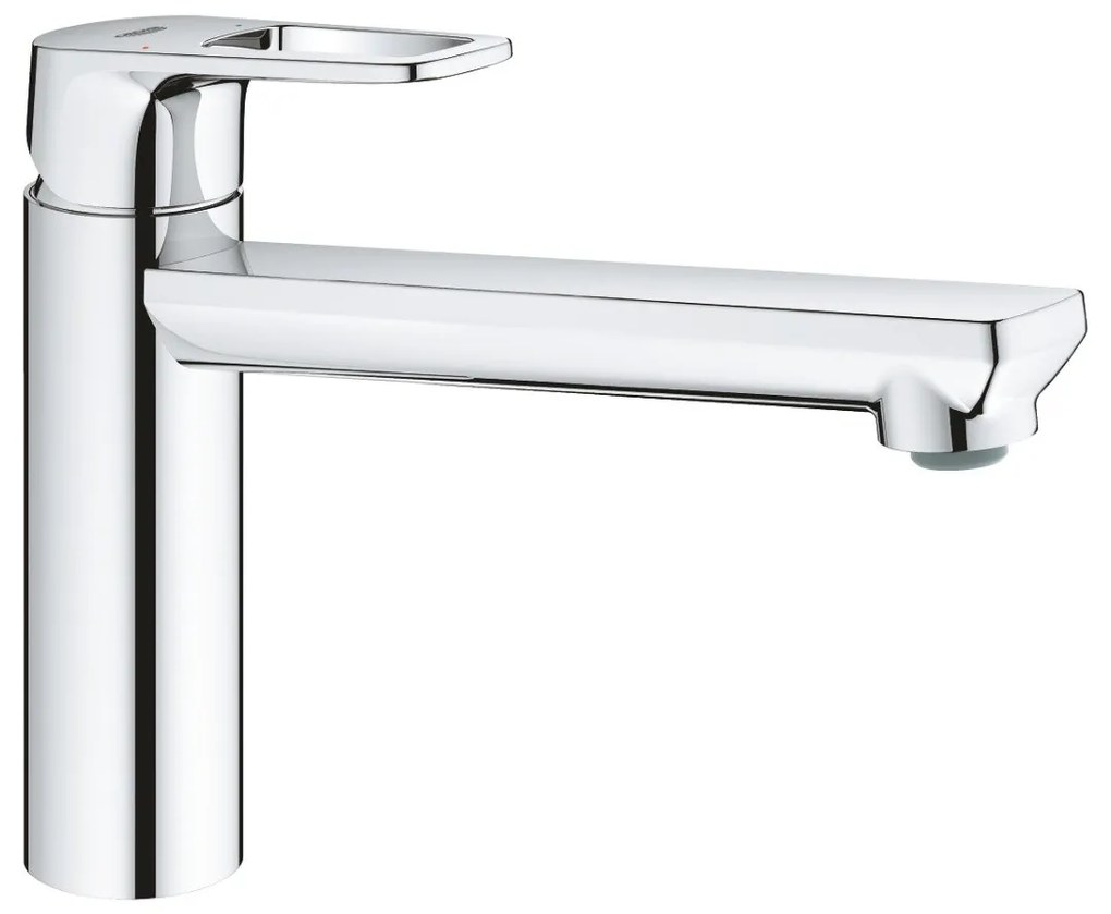 Baterie bucatarie Grohe Bauloop, pipa pivotanta,crom,furtune flexibile-31706000