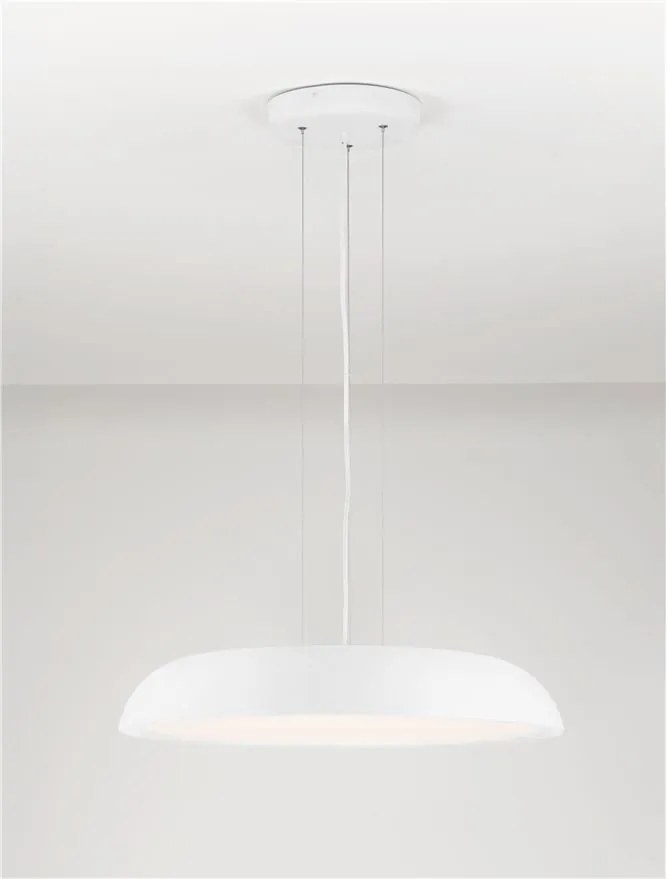 Lustra LED suspendata stil modern FELICIA alba 60cm