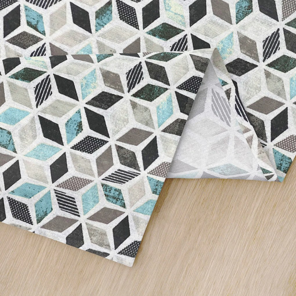 Goldea suport farfurie decorativ vintage - mozaic cu turcoaz - 2 buc 30 x 40 cm