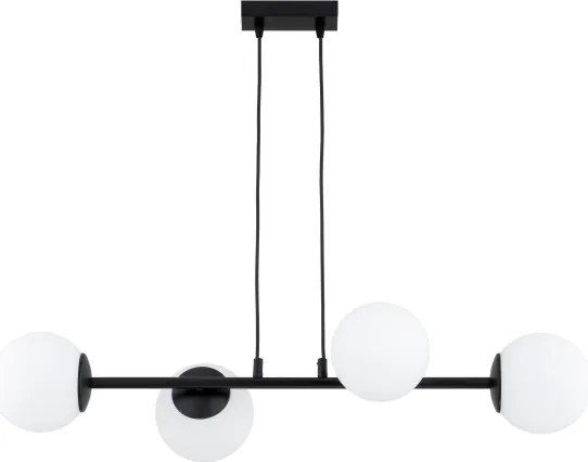 Brilagi - Lustru suspendat pe cablu MILO 4xE27/60W/230V negru