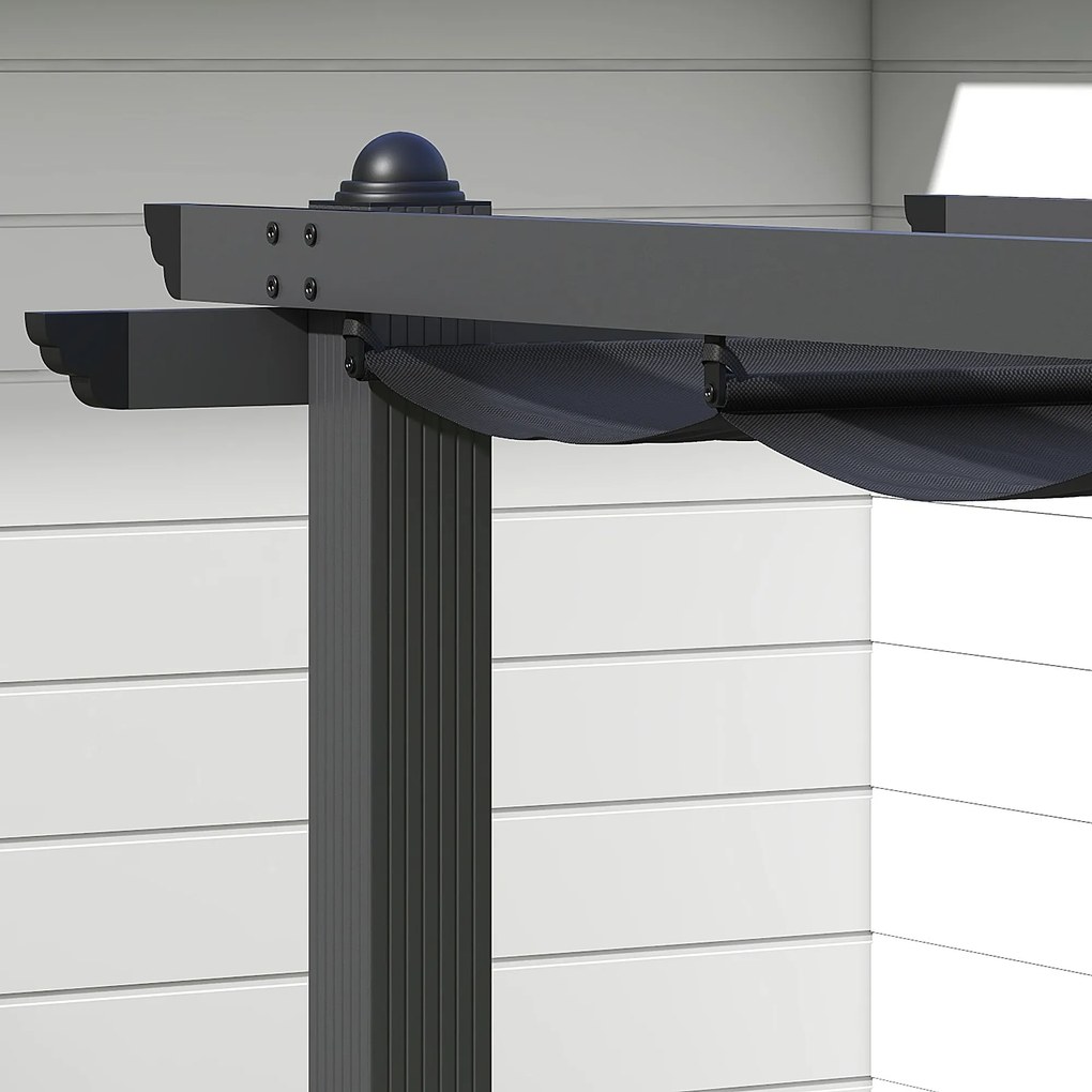 Outsunny Pergola cu Acoperis Retractabil de 3 x 3 (m) | Aosom Romania