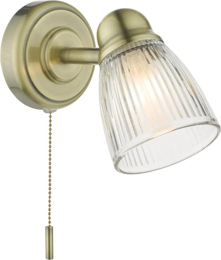 Där Lighting CED0775 - Lampă de perete pentru baie CEDRIC, 1xG9/25W/230V, IP44, din alamă