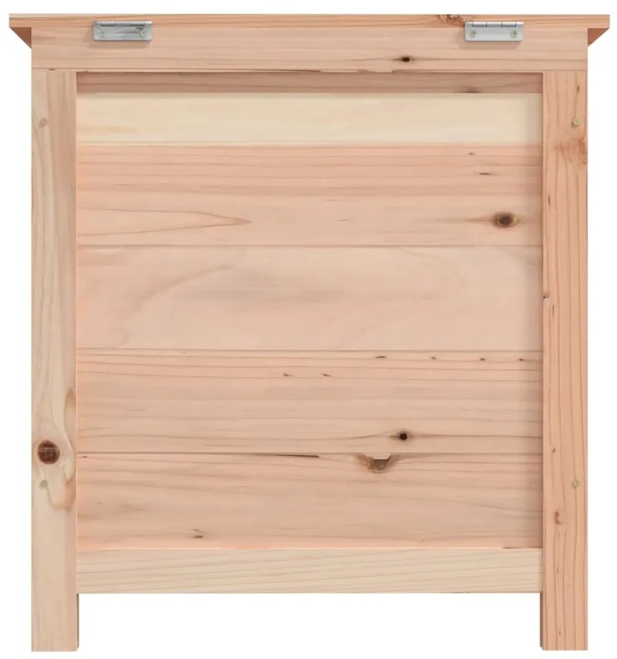 Cutie de perne de exterior 50x50x56 cm din lemn masiv de brad natural, 50 x 50 x 56 cm