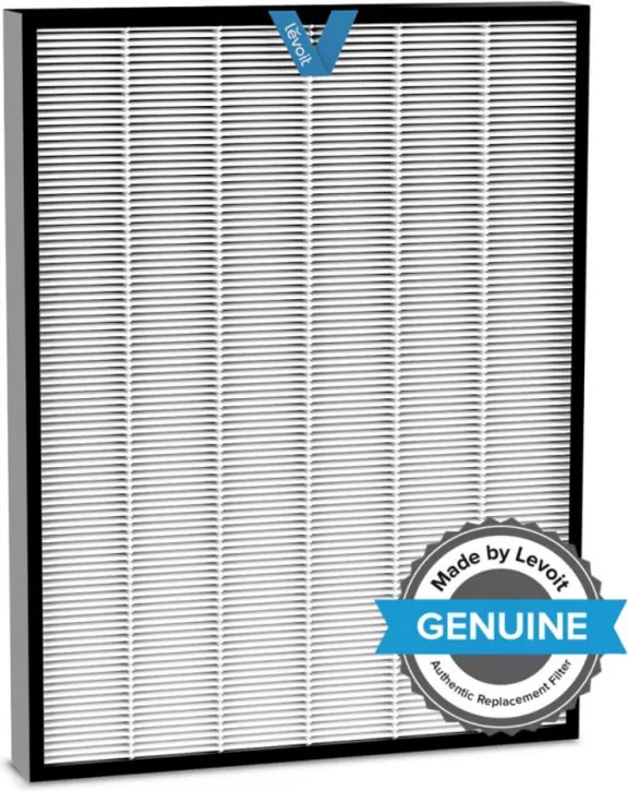 Filtru pentru purificatorul de aer Levoit EverestAir, Filtrare în 3 etape, H3 True HEPA, Carbune activ, Alb