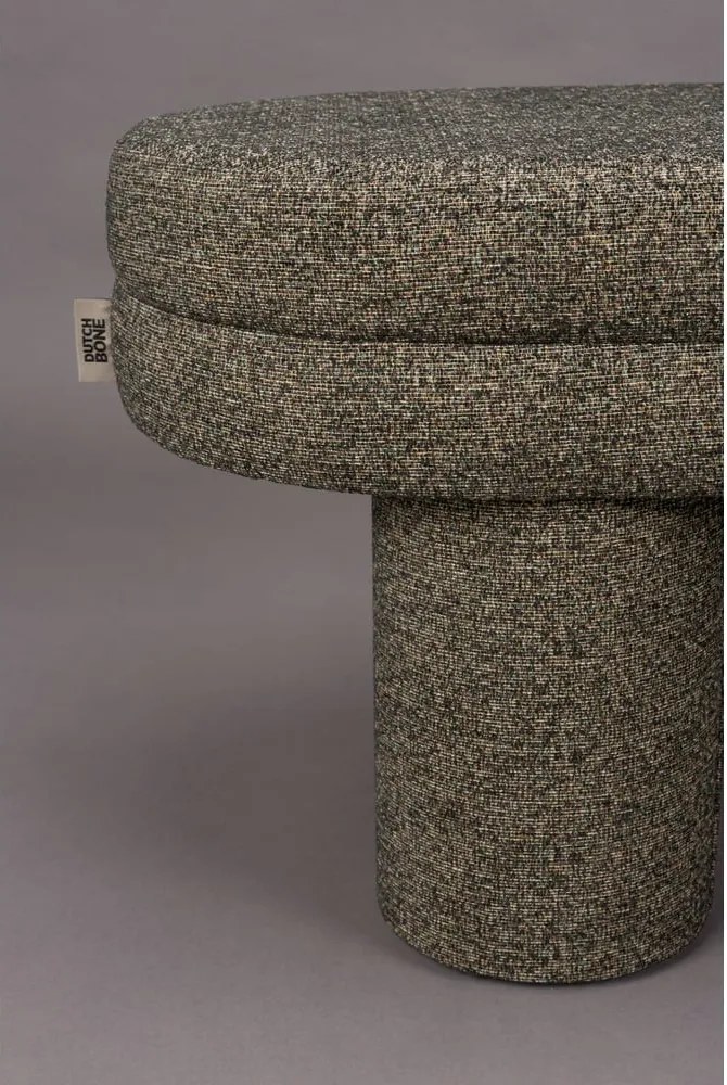 Bancă maro cu tapițerie din țesătură bouclé Fern – Dutchbone