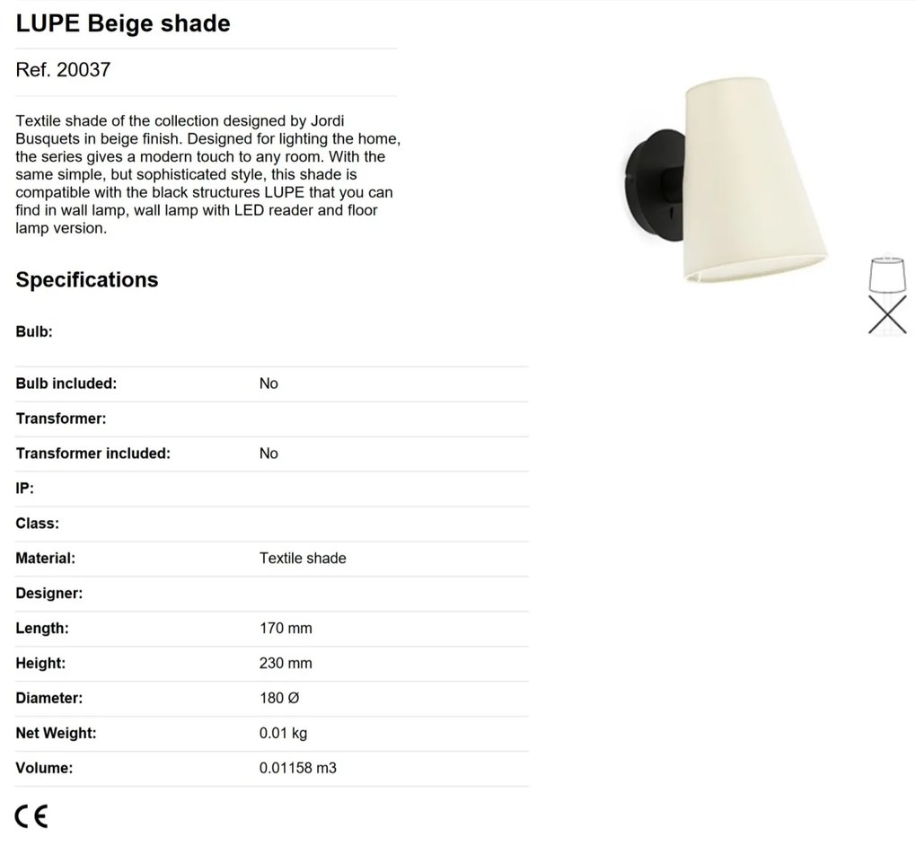 Lampa de podea moderna design elegant LUPE negru/bej
