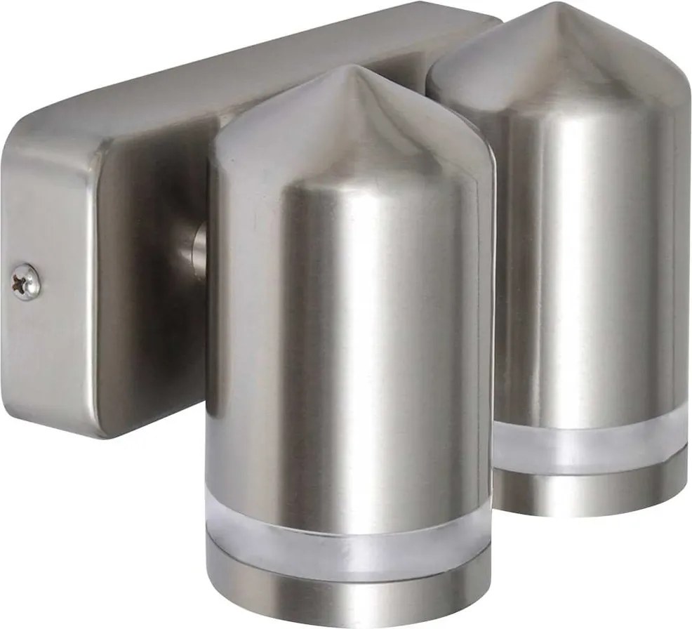 vidaXL Lampă de perete cu LED, cap conic, oțel inoxidabil