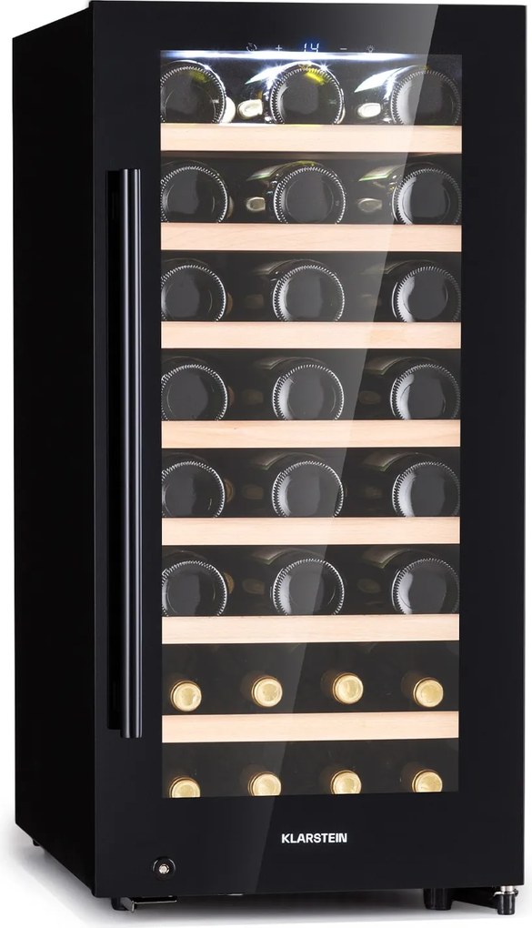 Klarstein Barossa 38 Uno frigider pentru vin 1 zonă 94 L 38 sticle ecran tactil