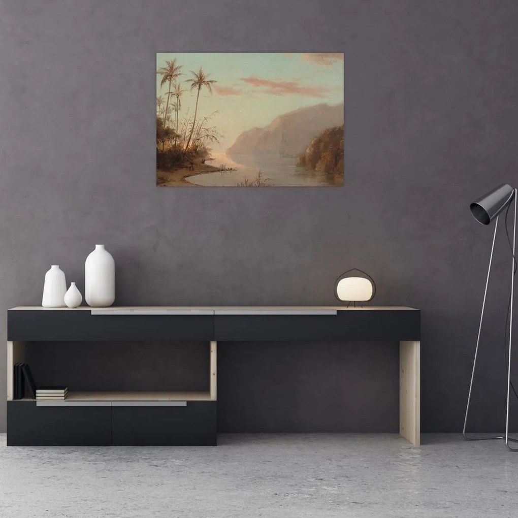 Tablou - Camille Pissarro, A creek in st. Thomas (Virgin Islands), reproducere (70x50 cm)