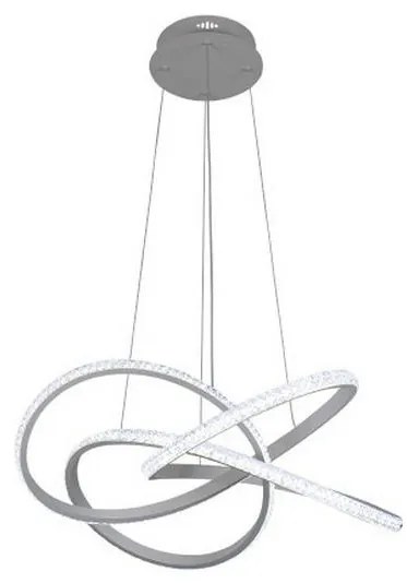 Lustră LED dimabilă, suspendată pe cablu, 95W, 230V, 3000-6500K, Ø57 cm + telecomandă