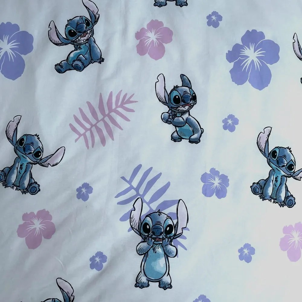 Lenjerie de pat pentru copii din bumbac pentru pat de o persoană 140x200 cm Lilo and Stitch – Jerry Fabrics