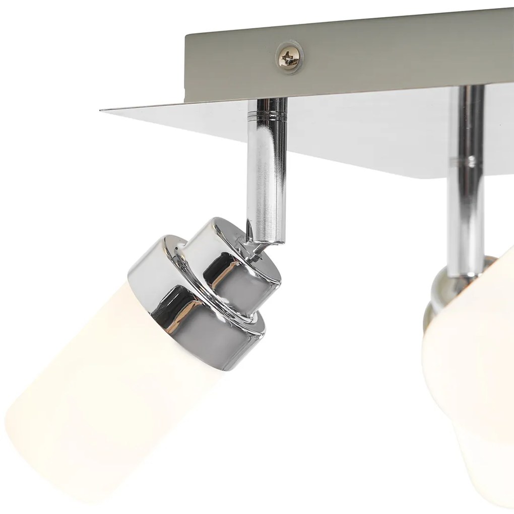 Spotlight modern pentru baie din oțel cu 4 lumini IP44 - Japie